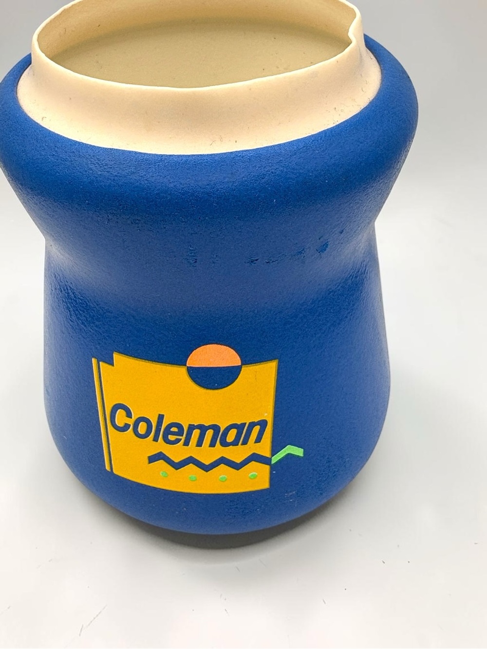 Vintage Coleman Tuffoam Koozie Insulated Can Cooler Blue Retro Springfield, MO - Picture 4 of 16